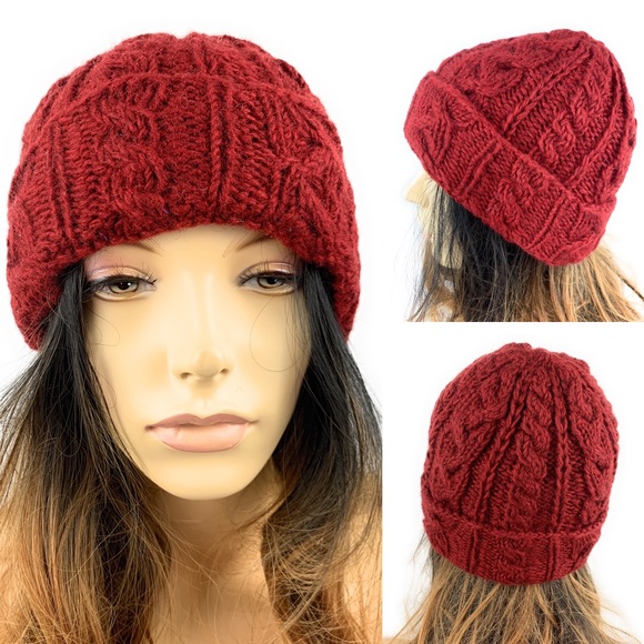 PuzzleStack Accessories - Cozy Red Knit Beanie
